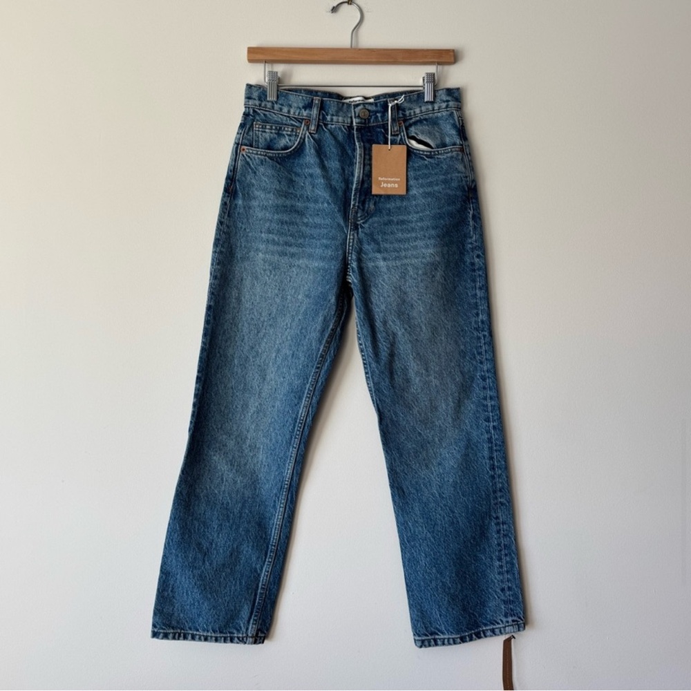 Reformation Cynthia High Rise Straight Jeans Petite 28